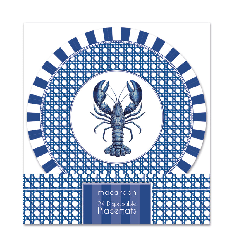 Disposable Round Placemats - Sicilian Seaside