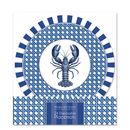 Disposable Round Placemats - Sicilian Seaside