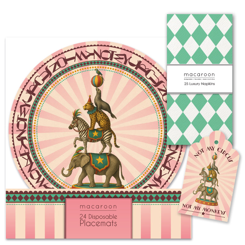 TABLE SETTING PACK - HARLEQUIN CIRCUS