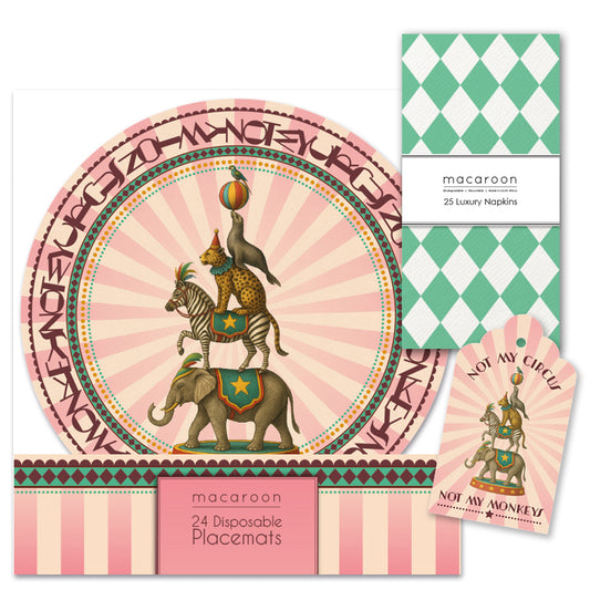 TABLE SETTING PACK - HARLEQUIN CIRCUS