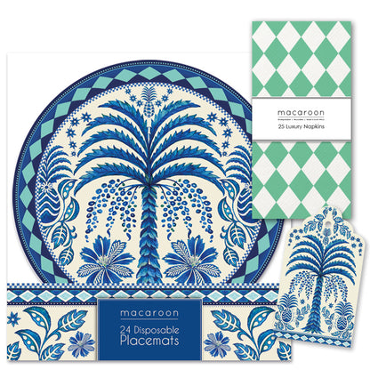 TABLE SETTING PACK - HARLEQUIN PALM
