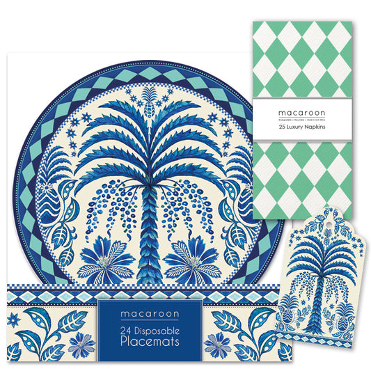 TABLE SETTING PACK - HARLEQUIN PALM