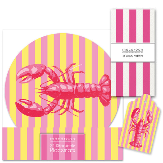 TABLE SETTING PACK - SORBET SEASIDE LOBSTER