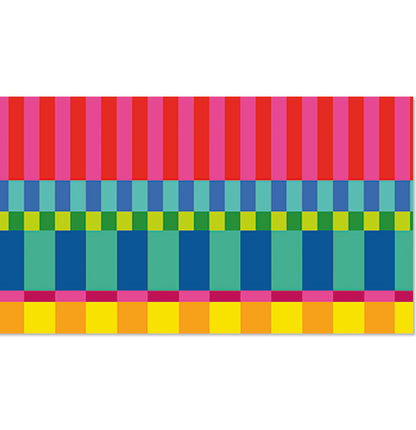 Designer Tech Strip / Desk Mat - Circus Stripe