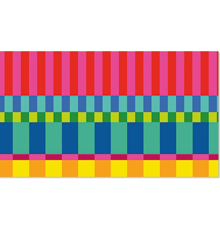 Designer Tech Strip / Desk Mat - Circus Stripe