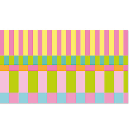 Designer Tech Strip / Desk Mat - Sorbet Stripe