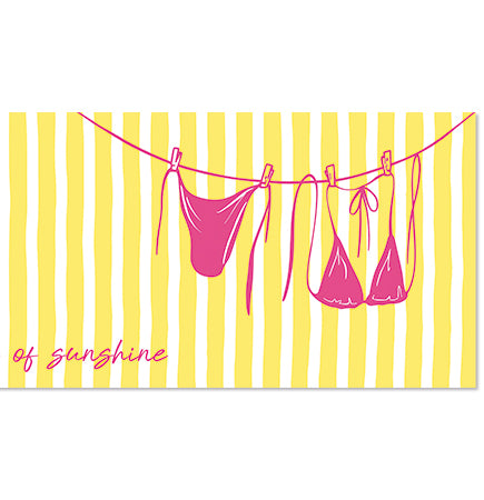 Designer Tech Strip / Desk Mat - Sunshine Binkini