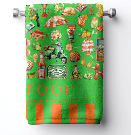 Luxury Beach Towel - Aperol