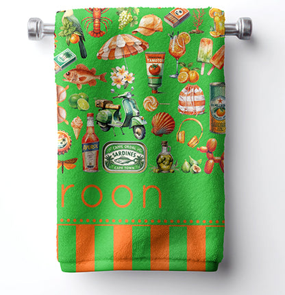 Luxury Beach Towel - Aperol