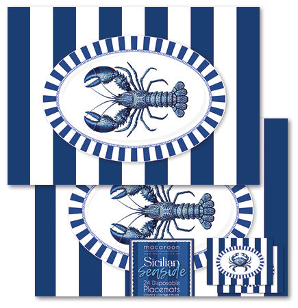 Disposable Placemats - Sicilian Seaside