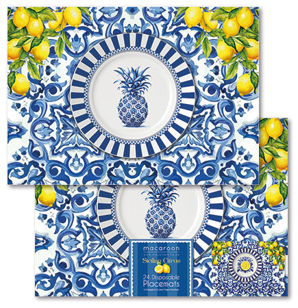 Disposable Placemats - Sicilian Lemon