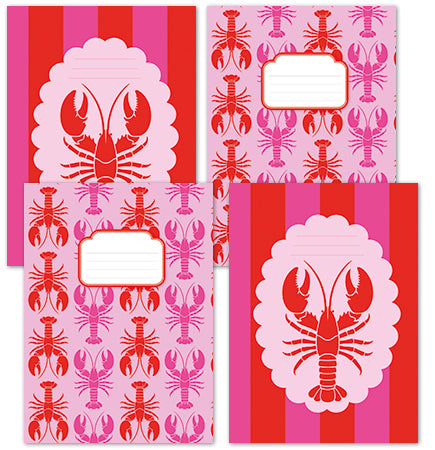 Designer Book Cover Set - Sun Soaked Lobster