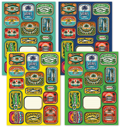 Designer Book Cover Set - Sun Soaked Sardines