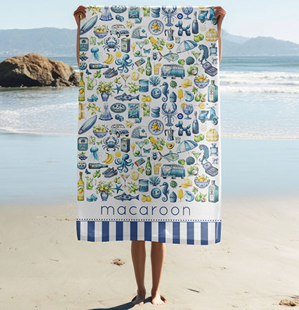 Luxury Beach Towel - Summer Shuffle