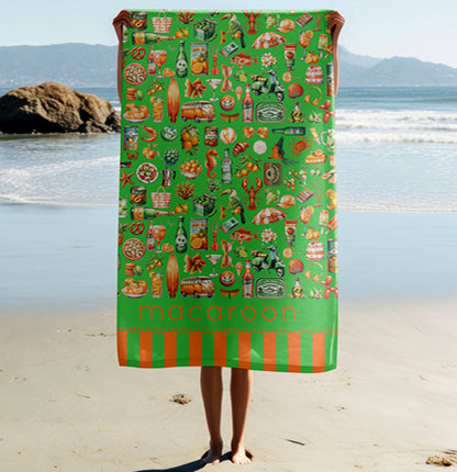 Luxury Beach Towel - Aperol
