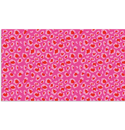 Designer Tech Strip / Desk Mat - Lumo Leopard Ruby