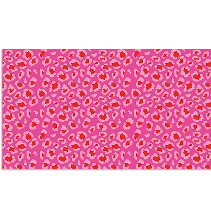 Designer Tech Strip / Desk Mat - Lumo Leopard Ruby