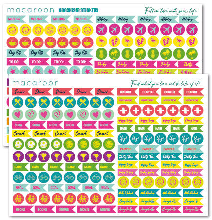 Vinyl Icon Calendar Stickers