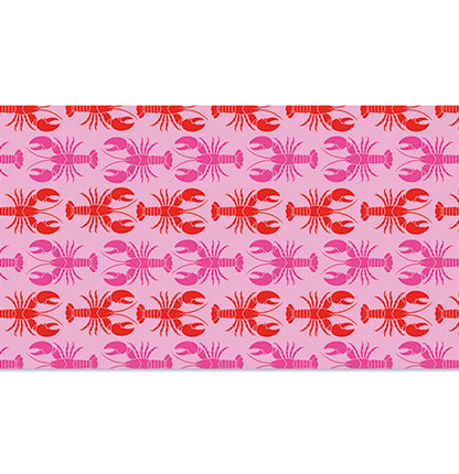 Designer Tech Strip / Desk Mat - Sunsoaked Lobster