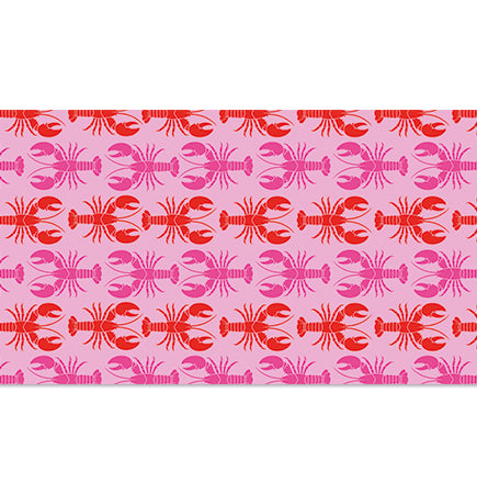 Designer Tech Strip / Desk Mat - Sunsoaked Lobster