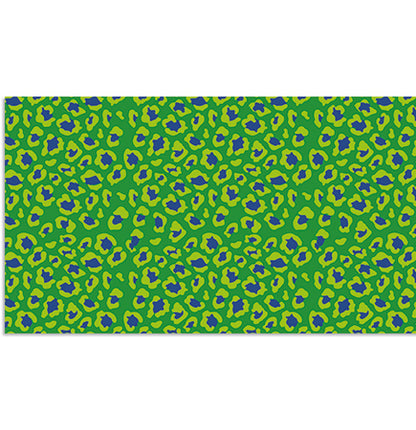 Designer Tech Strip / Desk Mat - Lumo Leopard Emerald