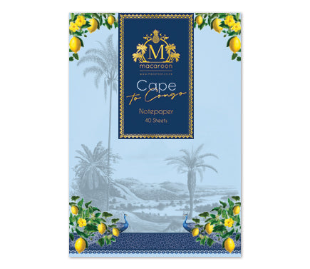 A5 Notepaper - Cape To Congo - Citrine