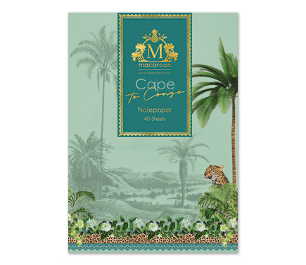 A5 Notepaper - Cape To Congo - Tanzanite