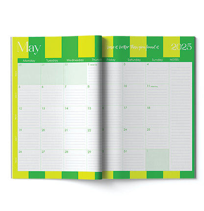 2025 A4 Planning Book - Aperol Shuffle