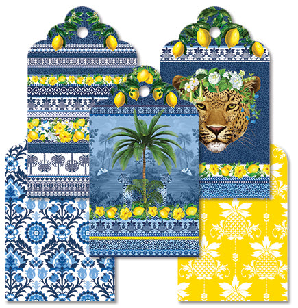 Gift Tag Set - Cape To Congo - Citrine