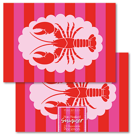 Disposable Placemats - Sun Soaked Lobster