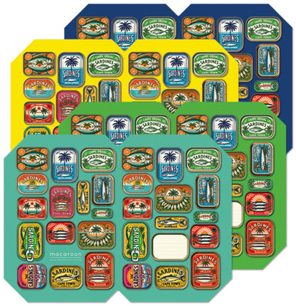 Designer Book Cover Set - Sun Soaked Sardines