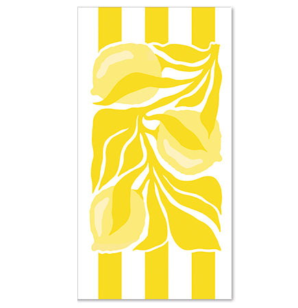 Disposable Slim Luxury Napkins - Citrus - Yellow