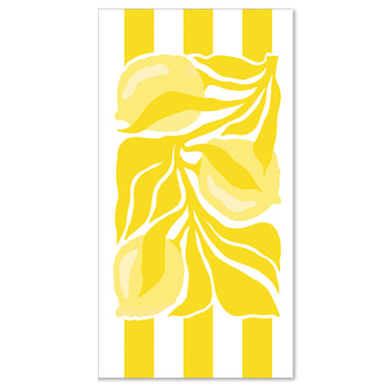 Disposable Slim Luxury Napkins - Citrus - Yellow