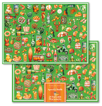 Disposable Placemats - Aperol Shuffle