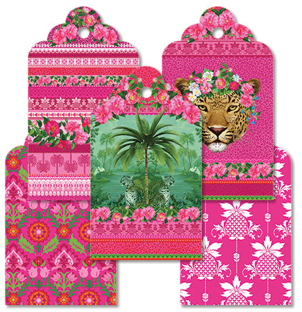 Gift Tag Set - Cape To Congo - Ruby