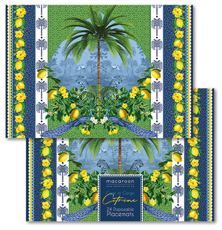 Disposable Placemats - Cape To Congo - Citrine