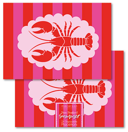 Disposable Placemats - Sun Soaked Lobster