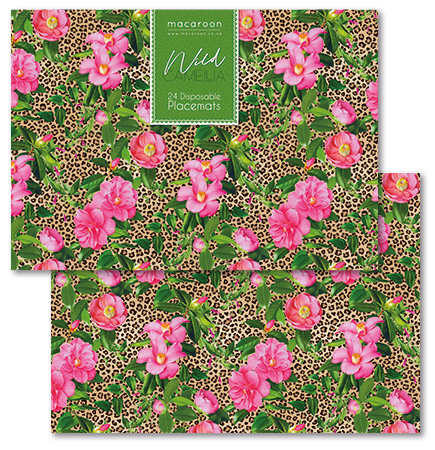 Disposable Placemats - Wild Camellia