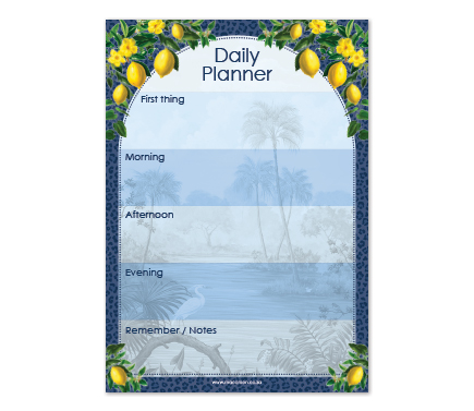 A5 Daily Planner - Cape to Congo - Citrine