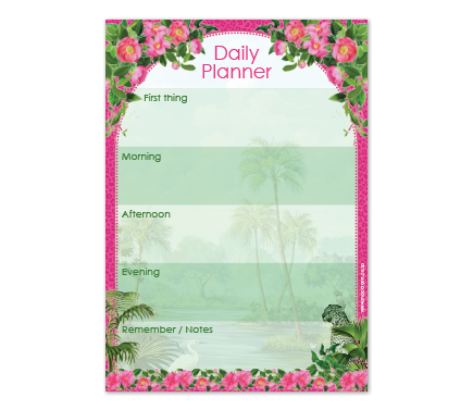 A5 Daily Planner - Cape to Congo - Ruby