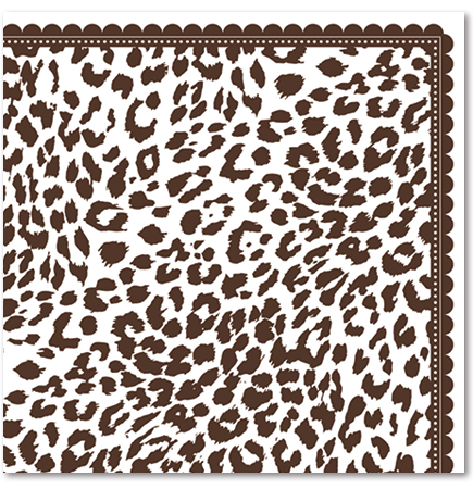 Disposable Luxury Napkins - Leopard Natural