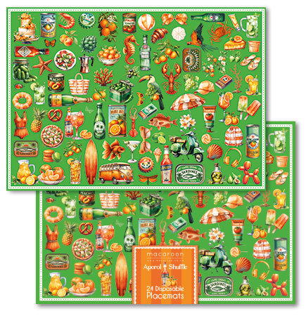 Disposable Placemats - Aperol Shuffle