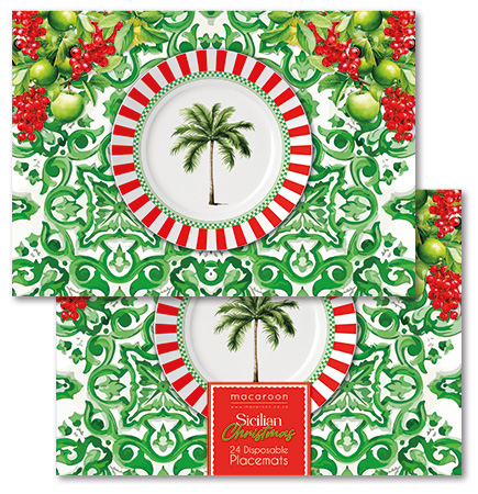 Disposable Placemats - Sicilian Christmas