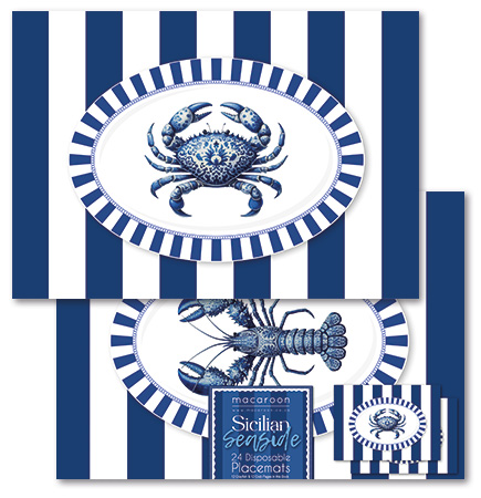Disposable Placemats - Sicilian Seaside