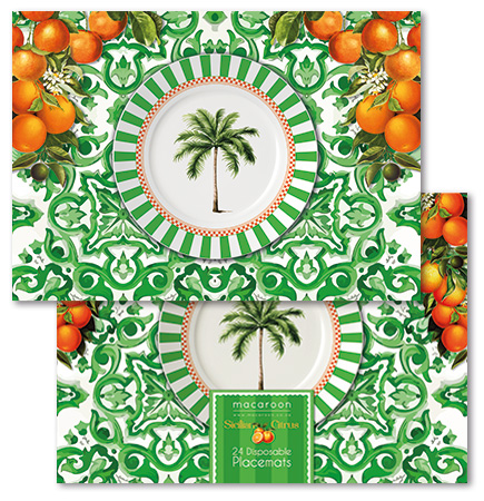 Disposable Placemats - Sicilian Orange