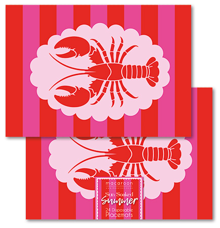 Disposable Placemats - Sun Soaked Lobster