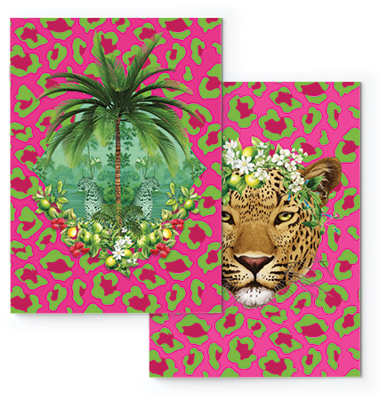 Soft Journal Set - Lumo Ruby Leopard