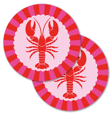 Disposable Coaster Set - Sun Soaked Lobster