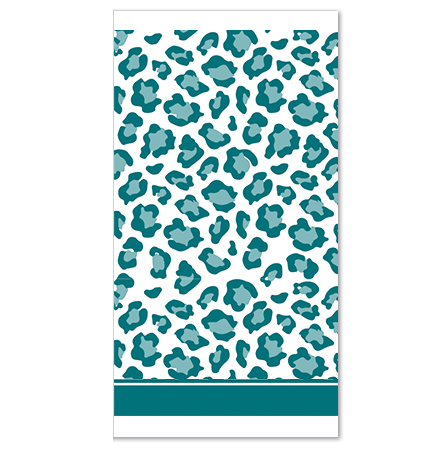 Disposable Slim Luxury Napkins - Leopard - Teal - Search Results