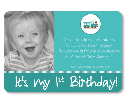 macaroon personalised 1st birthday train
